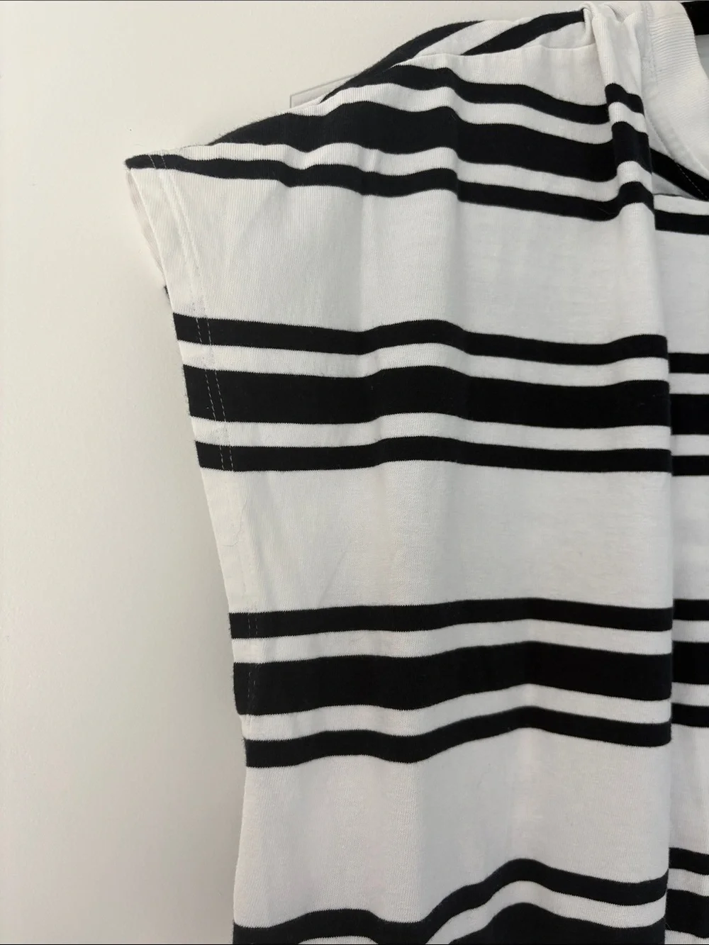 Abercrombie & Fitch Black and White Striped Maxi Dress